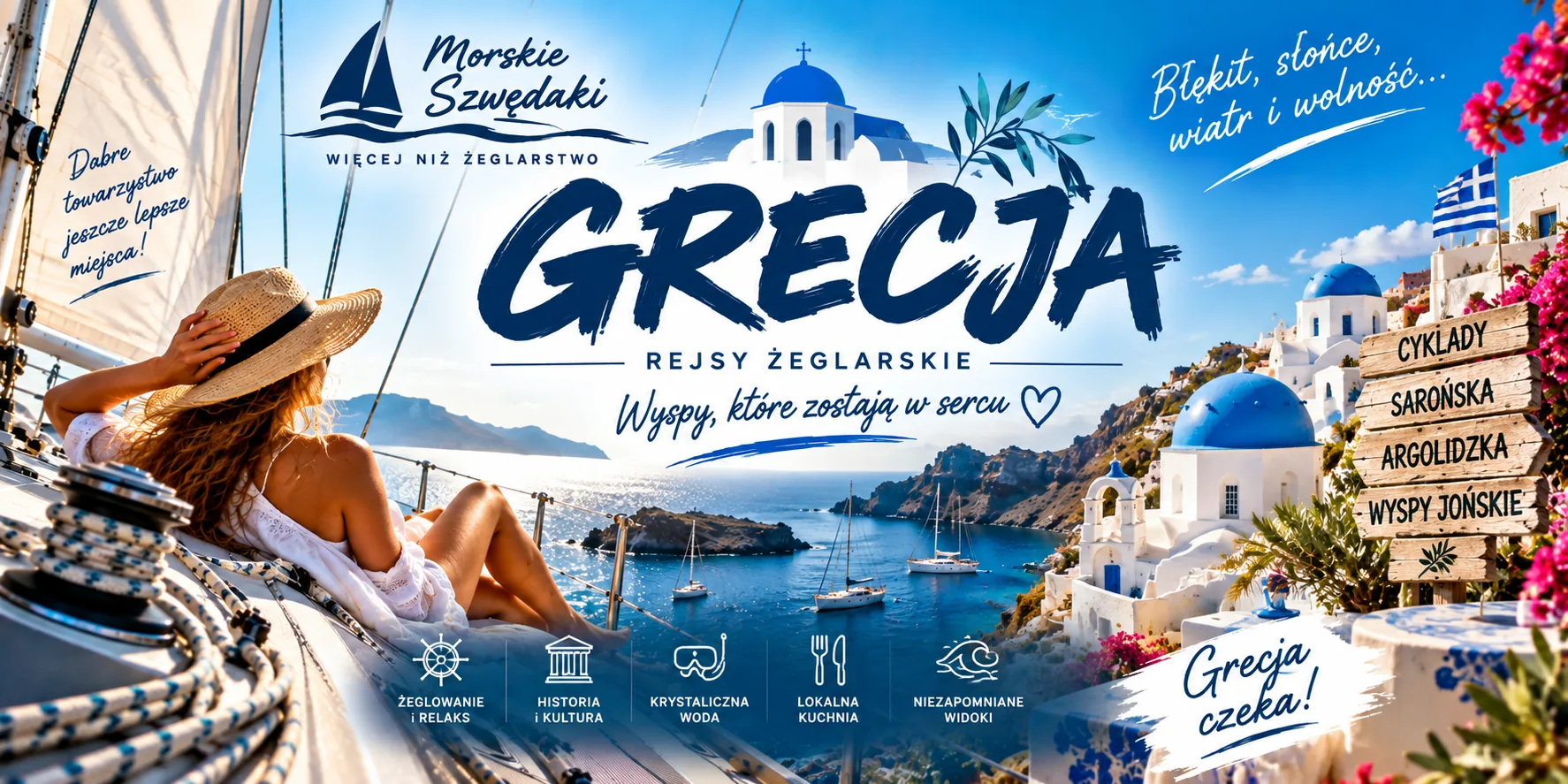 Rejsy w Grecji z Morskimi Szwędakami