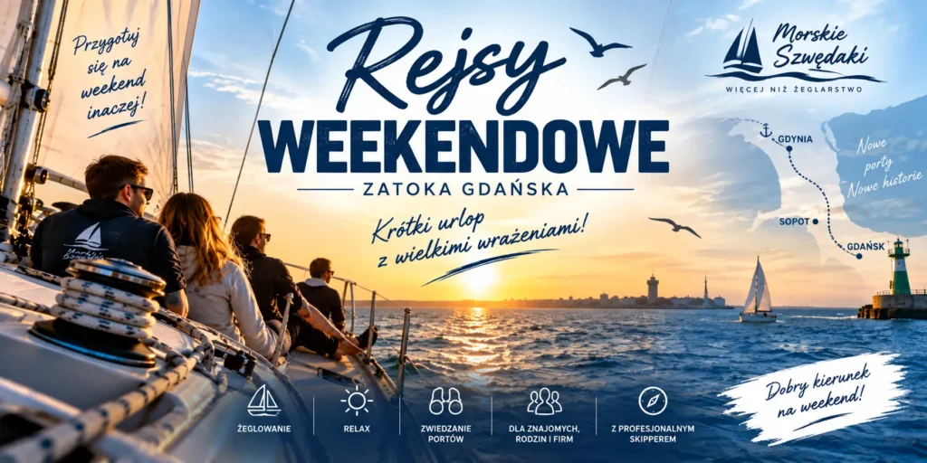 Rejsy weekendowe na zatoce Gdańskiej