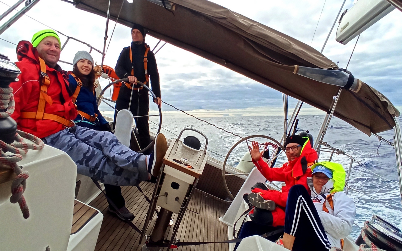 morskie szwedaki.madera,jachty na Oceanie Atlantyckim podczas rejsu stażowego