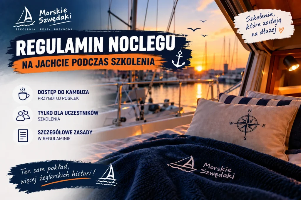 Regulamin noclegu na jachcie podczas szkolenia w Gdyni – Morskie Szwędaki